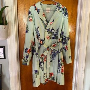 Beautiful Floral Coat (Has defects, please read!)